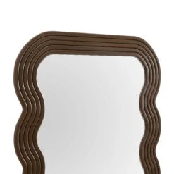 Venus Full Length Wave Mirror 180 X 100 Cm, Walnut -Garden Store MIRR 162 WOOD detail1