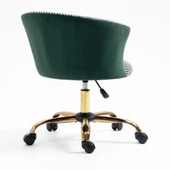 Kylie Houndstooth And Velvet Swivel Chair -Garden Store MO103HOUNDSTOOTH 4