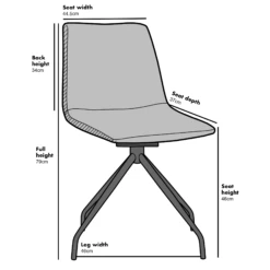 Florian Pair Of Velvet Effect Microfibre Dining Chairs In Green -Garden Store MO98 Grey size