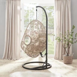 Daisy Floral Pattern Indoor Outdoor Hanging Chair -Garden Store OD HC 013 3