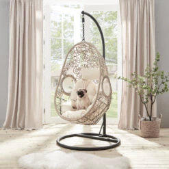 Garden Store 17 Daisy Floral Pattern Indoor Outdoor Hanging Chair