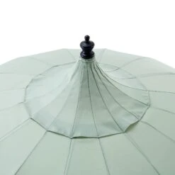 Hacienda 2.4M Sage Green Beaded Carousel Garden Parasol With Fringe Tassels And Aluminium Tilt 18 Hacienda 2.4M Sage Green Beaded Carousel Garden Parasol With Fringe Tassels And Aluminium Tilt -Garden Store OD PRSL 16 SAGE detail2