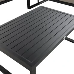 Albany Aluminium Corner Sofa Set With Reclining Back And Coffee Table, Taupe -Garden Store OD SF 1023 TAUPE detail3