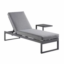 Garden Store 13 Albany Aluminium Sun Lounger, Grey