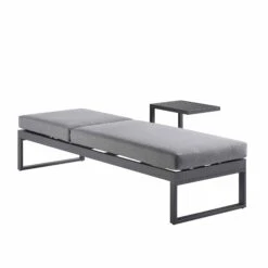 Albany Aluminium Sun Lounger, Grey -Garden Store OD SLG 155 GREY WB2