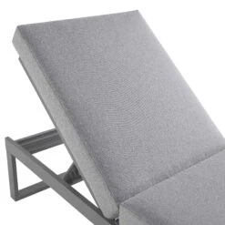 Albany Aluminium Sun Lounger, Grey -Garden Store OD SLG 155 GREY detail1