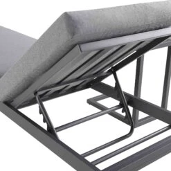 Albany Aluminium Sun Lounger, Grey -Garden Store OD SLG 155 GREY detail2