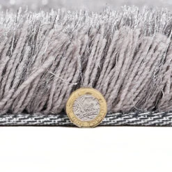 Silver Tufted Shaggy Rug 160 X 230 Cm -Garden Store RG Y02 SILVER detail3 d81b0ed4 e175 43e2 a9f8 ceef5232e27f