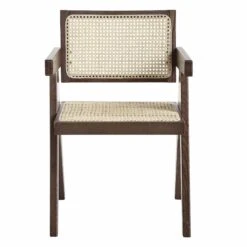 Jeanne Dark Walnut Cane Rattan Solid Beech Wood Dining Chair 17 Jeanne Dark Walnut Cane Rattan Solid Beech Wood Dining Chair -Garden Store XN 1933C DARKWALNUT WB2