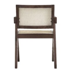 Jeanne Dark Walnut Cane Rattan Solid Beech Wood Dining Chair 21 Jeanne Dark Walnut Cane Rattan Solid Beech Wood Dining Chair -Garden Store XN 1933C DARKWALNUT WB5