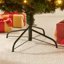 Pre-lit Artificial Green Spruce Christmas Tree With Warm White LED Lights (5ft To 8ft) 13 Pre-lit Artificial Green Spruce Christmas Tree With Warm White LED Lights (5ft To 8ft) -Garden Store XSMR 03 GRNWLED detail3