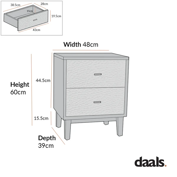 Bianca Chip Carved Bedside Table, Antique Bronze & Black 7 Bianca Chip Carved Bedside Table, Antique Bronze & Black - Image 5