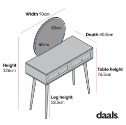 Frances Woven Rattan Dressing Table With Mirror, Mint -Garden Store dimensional drawings NOV 2022 FT DRTA 01 33567779 439b 4563 a07b bf0f667d1c56